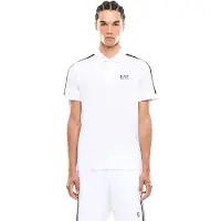 EA7 per uomo. 7M001862_AF12503 Polo bianca Italian Spirit (L), Bianco, Casual, Sportivo, Cotone, Manica corta