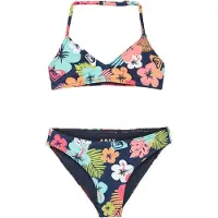 Roxy Kid's Morning Flower Tri Bra Set Bikini Bambini (4 Years, variopinto)