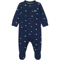 Lacoste Kids Tuta A Maniche Lunghe Footed Croco Print