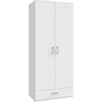 Veriaffari.it Armadio Arcadia 2 ante e 1 cassetto bianco 89x54x210.5H