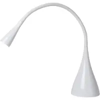 Lucide Lampada da scrivania a LED Zozy, bianca, dimmerabile, braccio flessibile