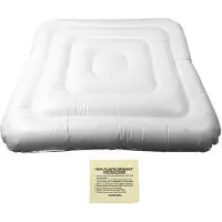 Merkloos Copertura gonfiabile per vasche idromassaggio, quadrata, in PVC, resistente alla polvere e alla pioggia, adatta per vasche idromassaggio