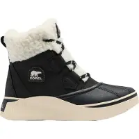 Sorel - Doposci caldi e impermeabili - Out N About IV Chillz WP W Black Sea Salt per Donne in Pelle - Taglia 37 - Nero