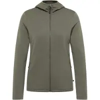 Heber Peak Women's Merino210 EvergreenHe. Zip Hoody Maglia con zip e cappuccio Donna (L, olivia)