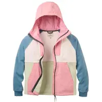 Passenger Women's Alexander Recycled Full Zip Polar Fleece Giacca in pile Donna (L, fuchsia)