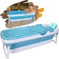 Merkloos Vasca da bagno pieghevole per adulti: ideale per piccoli bagni e facile da trasportare