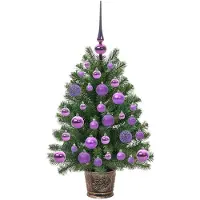 vidaXL Albero di Natale artificiale, verde, 75 cm, realizzato in PE e PVC
