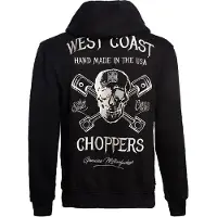 West Coast Choppers High Speed Con Cappuccio Giacca uomo nero, taglia XL
