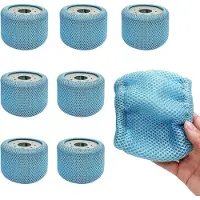 Merkloos Reti di protezione per filtri, confezione da 8 pezzi, 90 filtri di ricambio, materiale resistente, adatte per giardino e piscina