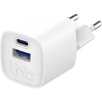TNB Caricabatterie Da Parete Usb-a E Usb-c Gan 20w