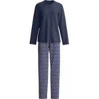 Calida Pigiama navy / albicocca / bianco