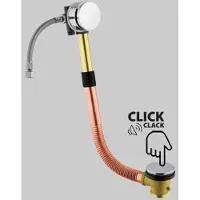 CGS COLONNA DI SCARICO VASCA IN OTTONE CON BOCCA DI EROGAZIONE c/seduta 56-65 cm
