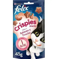 Purina Cibo Per Gatti Felix Crispies Con Salmone E Trota 45g 8 Unità