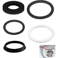 Dripio Kit di guarnizioni da 9 pezzi per sifone da 40 mm, composto da 2 guarnizioni a cuneo e 3 guarnizioni piatte