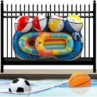 Merkloos Organizzatore per piscina, realizzato in tessuto a rete traspirante, borsa per accessori da piscina, ideale per l'uso esterno