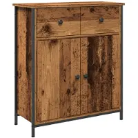 vidaXL Credenza effetto legno vecchio 70x30x80 cm Materiale a base di legno