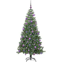 vidaXL Albero di Natale verde, 240 cm, in PVC