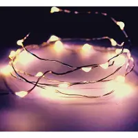 Linder Exclusiv GmbH Ghirlanda luminosa a LED con batterie (20 luci), bianco caldo, ghirlanda acquatica