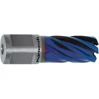 MetallKraft Fora-carote con rivestimento HSS-XE+DURABLUE, attacco Weldon, lunghezza utile 30 mm, Blue-Line30, diametro Ø d=36 mm