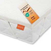 Sleepling Topper ergonomico in schiuma fredda, 120 x 200 cm, 5 cm, H3, coprimaterasso rigido,