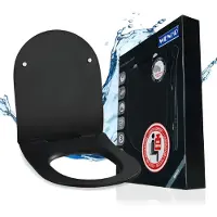 Wenko Sedile WC Premium Sedilo in nero opaco