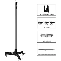 OEM Lampada da terra con base, altezza regolabile 183 cm, struttura in metallo, modello 183 cm