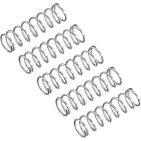 Dripio Molle a compression, 5 pezzi, acciaio inossidabile 304, dimensioni 3x0,3x10 mm, colore argento