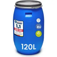 Merkloos Contenitore di raccolta dell'acqua piovana da 120 litri con coperchio