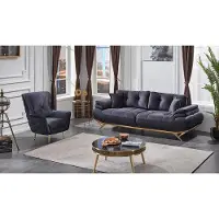 AEA Sofas Set 2tlg Luxuriöse Wohnzimmer Set 3+1 Sitzer Luxus Polstermöbel