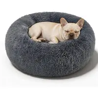 Merkloos Solidchoice - Cuccia a forma di ciambella, ideale per cani di piccola e media taglia, che favorisce il relax