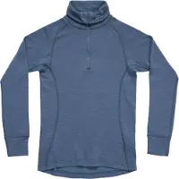 Devold of Norway - Maglia termica mezza zip in lana merino - Duo Active Merino 205 Z.Neck W Berry in Pelle - Taglia S - Blu