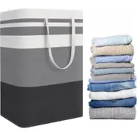 OEM Cestino pieghevole per bucato con grande capacità - Cesto per la biancheria con maniglie - Contenitore per rifiuti domestici - Ideale per camere da letto, bagni, aree comuni