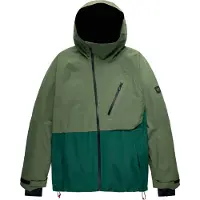 686 - Giacca da sci/snow isolata impermeabile e traspirante - M Hydra Thermagraph Jacket Fatigue Green Colorblock in Pelle - Taglia L - Verde