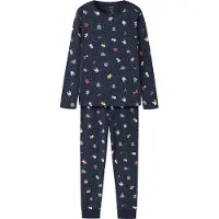 Name It Kids Pigiama 'NKNVismas' navy / abete / rosso sangue / bianco