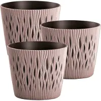 Wellhome Vaso Da Fiori Sandy Round 3 Unità