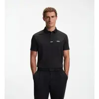 BOSS per uomo. 50570012 Polo Paddytech nero (XXL), Casual, Sportivo, Poliestere, Manica corta