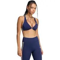 Adidas Reggiseno sportivo blu scuro / bianco lana