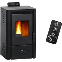 Sannover Stufa a pellet ad aria Anita 9,4 kW Black
