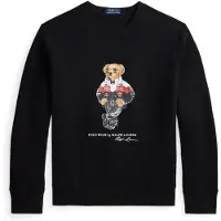 Ralph Lauren per uomo. 710B28740001 Felpa con cappuccio con Polo Bear nero (XXL), Casual, Cotone, Manica lunga