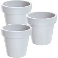 Wellhome Vaso Di Plastica Rialzato 13.4x12 Cm 3 Unità