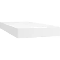vidaXL Materasso a molle insacchettate bianco 100x200x20 cm in Pelle finta