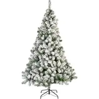 Kaemingk Albero di Natale 210cm innevato IMPERIAL KIEFER