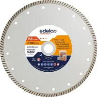 Edelco Disco Diamantato Per Lastre Di Pietra S3 Turbo 115x22 Mm