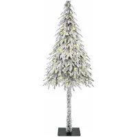 vidaXL Albero di Natale bianco, 150 cm, in polietilene e acciaio