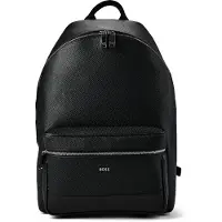 BOSS Northon Zaino da giorno M Vera Pelle 40 cm Vano porta PC nero