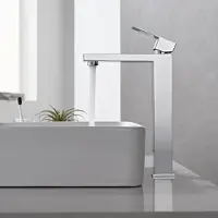 Merkloos Miscelatore monocomando Badarmatur, cromato, altezza 25 cm, per lavabo