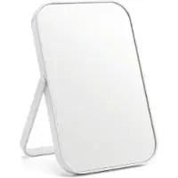 Dripio Specchio da trucco pieghevole, 14,8x20,8 cm, bianco, portatile