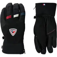 Rossignol - Guanti isolanti e impermeabili - M Strato Ski Gloves R-Shell Dry Black in Pelle - Taglia M - Nero