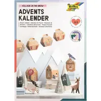 Folia 9388 Adventskalender Bergdorf mehrfarbig