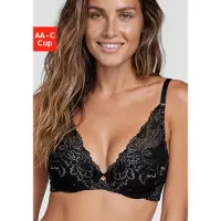 LASCANA Reggiseno grigio argento / nero